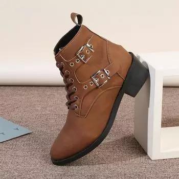 Женские сапоги осенью и зимой. Обувь на толстом каблуке больших размеров. 37 чёрный