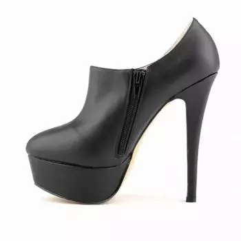 Женские сапоги, сексуальные туфли на шпильках, модные, осень-зима, 14 см, круглые носки, высокие каблуки, женские повседневные туфли на платформе, кожаные туфли для вечеринок 35 телесный