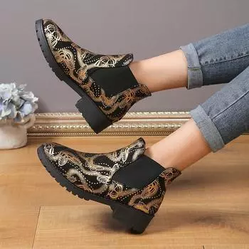 Женские сапоги Удобные легкие модные неглубокие сапоги Весна и осень Повседневные сапоги с острым носком Дизайнерская обувь для женщин 36