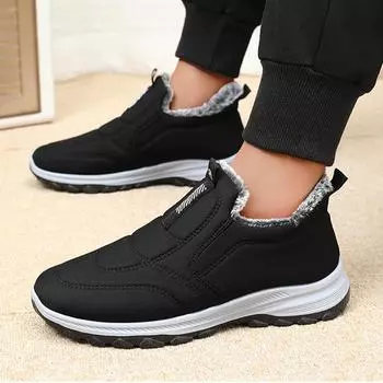 Женские сапоги, удобные модные сапоги с круглым носком, повседневные легкие сапоги на платформе для женщин. 39 чёрный