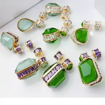 Женские серьги 2022, роскошные серьги-капли из серебра 925 пробы с имитацией изумрудного драгоценного камня, серебро 925 пробы, свадебный подарок невесте красный