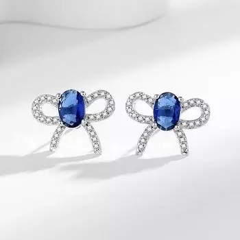 Женские серьги-бабочки, персонализированные нишевые серьги с цирконом