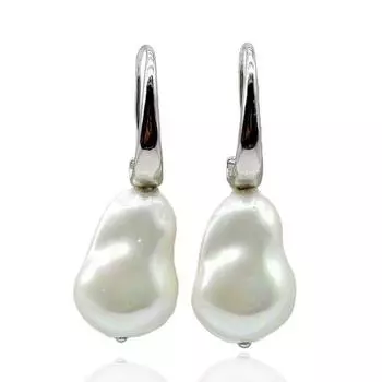 Женские серьги, белые серьги в стиле барокко с имитацией жемчуга, кулон в стиле бохо, свадебные украшения, модный подарок