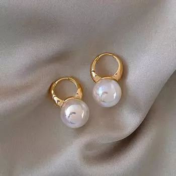 Женские серьги-бусины, застежки для ушей, серьги-кольца, ювелирные изделия 1pair