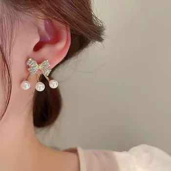 Женские серьги GemChic, изысканные серьги-гвоздики для ушей, игольчатые серьги с имитацией циркона, серьги с надписью «Любовь», модные ювелирные изделия на день рождения, Рождество, подарок