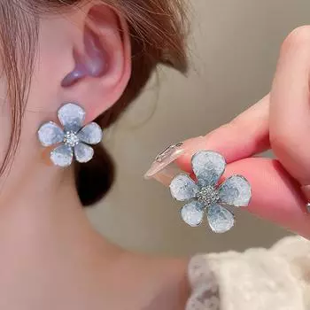 Женские серьги GemChic, модные универсальные серьги-гвоздики с иглами, серьги с имитацией драгоценных камней, милые ювелирные изделия на день рождения, Рождество, подарок