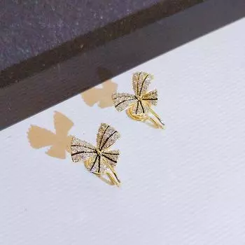 Женские серьги-гвоздики из настоящего золота 14 карат с бриллиантом 1 карат Fine Aros Mujer Oreja, женские серьги-гвоздики с натуральным бриллиантом Orecchini золотой