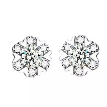 Женские серьги-гвоздики из стерлингового серебра 925 пробы со снежинками, украшение для танца снега в корейском стиле, украшение из стерлингового серебра 925