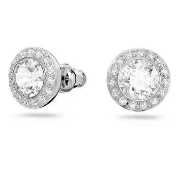 Женские серьги-гвоздики Swarovski Angelic из стерлингового серебра с родиевым покрытием и белыми кристаллами 1081942