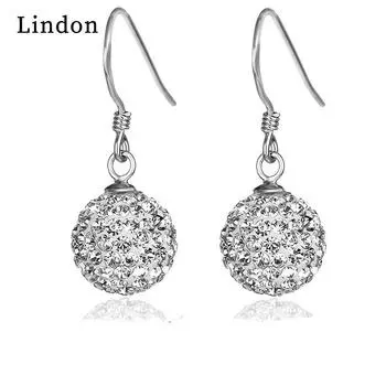 Женские серьги из медного сплава с цирконом Lindon - Серьги-подвески в подарок на свадебную вечеринку