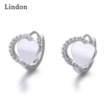 Женские серьги из медного сплава с цирконом Lindon - Серьги-подвески в подарок на свадебную вечеринку