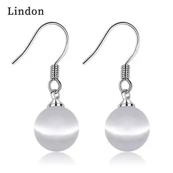 Женские серьги из медного сплава с цирконом Lindon - Серьги-подвески в подарок на свадебную вечеринку