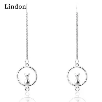 Женские серьги из медного сплава с цирконом Lindon - Серьги-подвески в подарок на свадебную вечеринку