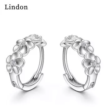 Женские серьги из медного сплава с цирконом Lindon - Серьги-подвески в подарок на свадебную вечеринку