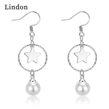 Женские серьги из медного сплава с цирконом Lindon - Серьги-подвески в подарок на свадебную вечеринку