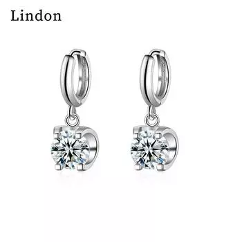 Женские серьги из медного сплава с цирконом Lindon - Серьги-подвески в подарок на свадебную вечеринку