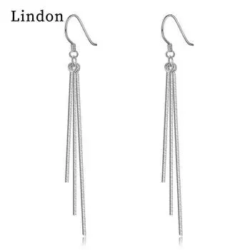 Женские серьги из медного сплава с цирконом Lindon - Серьги-подвески в подарок на свадебную вечеринку