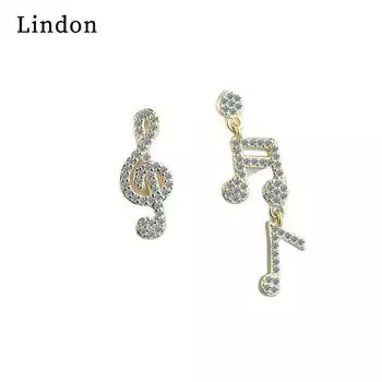 Женские серьги из медного сплава с цирконом Lindon - Серьги-подвески в подарок на свадебную вечеринку