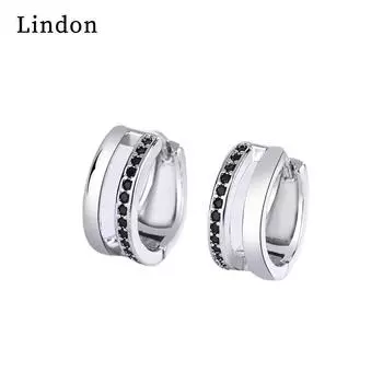 Женские серьги из медного сплава с цирконом Lindon - Серьги-подвески в подарок на свадебную вечеринку