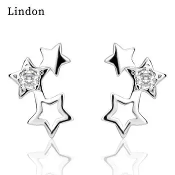 Женские серьги из медного сплава с цирконом Lindon - Серьги-подвески в подарок на свадебную вечеринку