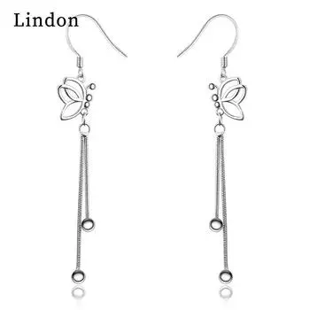 Женские серьги из медного сплава с цирконом Lindon - Серьги-подвески в подарок на свадебную вечеринку