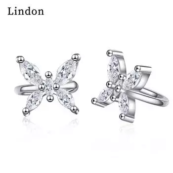 Женские серьги из медного сплава с цирконом Lindon - Серьги-подвески в подарок на свадебную вечеринку