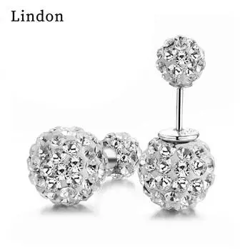 Женские серьги из медного сплава с цирконом Lindon - Серьги-подвески в подарок на свадебную вечеринку