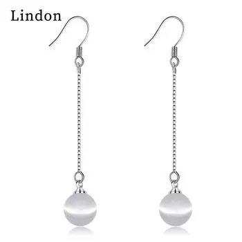 Женские серьги из медного сплава с цирконом Lindon - Серьги-подвески в подарок на свадебную вечеринку