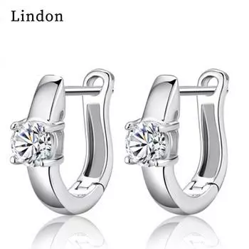 Женские серьги из медного сплава с цирконом Lindon - Серьги-подвески в подарок на свадебную вечеринку
