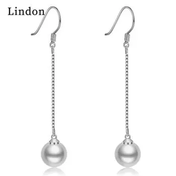 Женские серьги из медного сплава с цирконом Lindon - Серьги-подвески в подарок на свадебную вечеринку