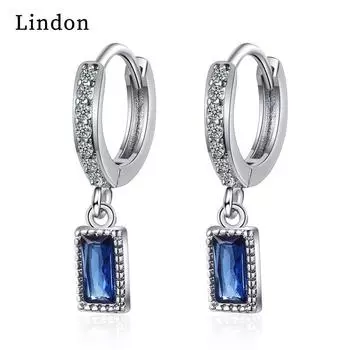 Женские серьги из медного сплава с цирконом Lindon - Серьги-подвески в подарок на свадебную вечеринку