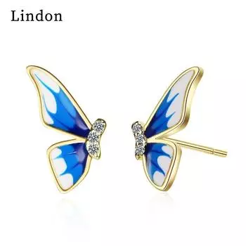 Женские серьги из медного сплава с цирконом Lindon - Серьги-подвески в подарок на свадебную вечеринку