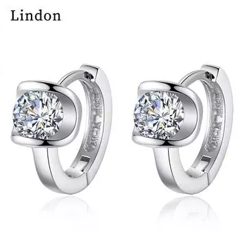 Женские серьги из медного сплава с цирконом Lindon - Серьги-подвески в подарок на свадебную вечеринку