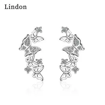 Женские серьги из медного сплава с цирконом Lindon - Серьги-подвески в подарок на свадебную вечеринку