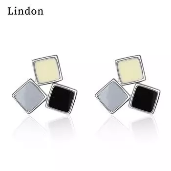 Женские серьги из медного сплава с цирконом Lindon - Серьги-подвески в подарок на свадебную вечеринку