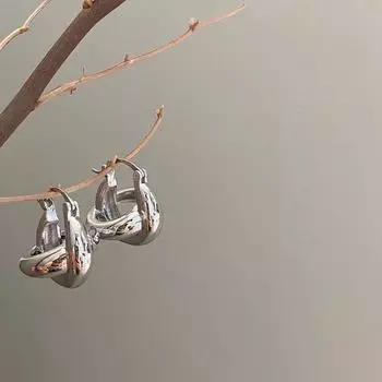 «Женские серьги из стерлингового серебра европейского и американского производства 2024 года»