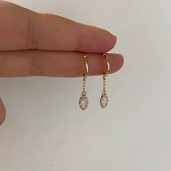 Женские серьги из стерлингового серебра S925 пробы, темпераментные, высокого качества, оригинальные, простые, небольшие, с бриллиантами, универсальные серьги для женщин 925