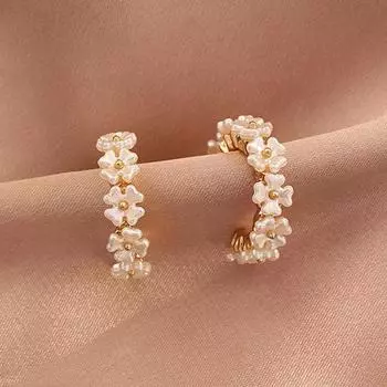 Женские серьги Изысканные жемчужные серьги-гвоздики Свадебные аксессуары Подвеска Ювелирные изделия