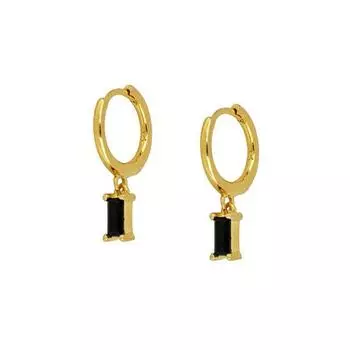 Женские серьги-капли Canner из стерлингового серебра 925 пробы с квадратным цирконом, покрытые золотом, ювелирные изделия для ушей белый