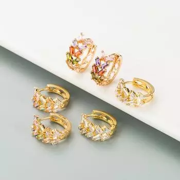 Женские серьги-кольца в богемном стиле О-образной формы, креативные рисовые бусины, преувеличенные аксессуары, серьги OneSize белый