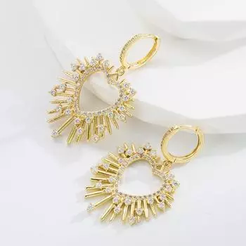 Женские серьги-кольца в богемном стиле О-образной формы, креативные рисовые бусины, преувеличенные аксессуары, серьги OneSize золотой