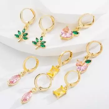 Женские серьги-кольца в богемном стиле О-образной формы, креативные рисовые бусины, преувеличенные аксессуары, серьги OneSize зелёный