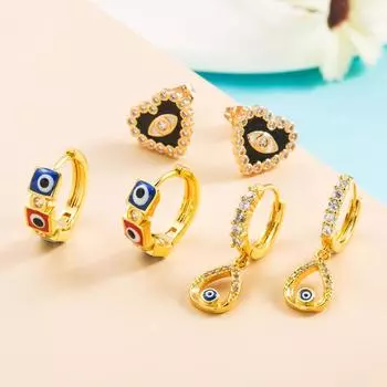 Женские серьги-кольца в богемном стиле О-образной формы, креативные рисовые бусины, преувеличенные аксессуары, серьги OneSize