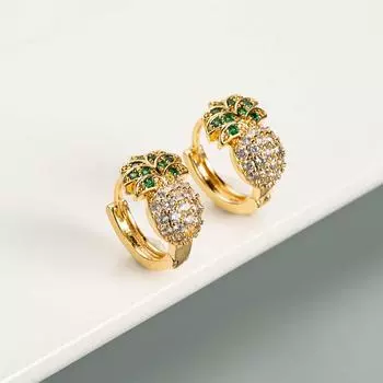 Женские серьги-кольца в богемном стиле О-образной формы, креативные рисовые бусины, преувеличенные аксессуары, серьги OneSize золотой