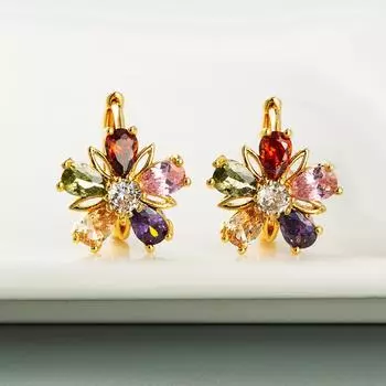 Женские серьги-кольца в богемном стиле О-образной формы, креативные рисовые бусины, преувеличенные аксессуары, серьги OneSize красный