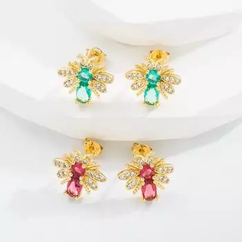 Женские серьги-кольца в богемном стиле О-образной формы, креативные рисовые бусины, преувеличенные аксессуары, серьги OneSize чёрный