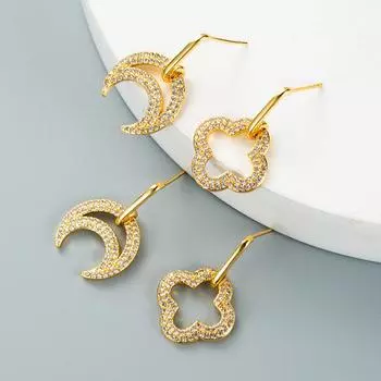 Женские серьги-кольца в богемном стиле О-образной формы, креативные рисовые бусины, преувеличенные аксессуары, серьги OneSize