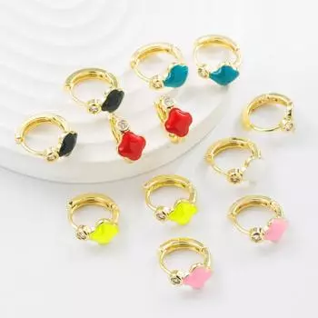 Женские серьги-кольца в богемном стиле О-образной формы, креативные рисовые бусины, преувеличенные аксессуары, серьги OneSize белый