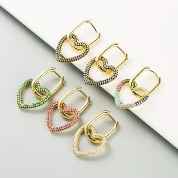 Женские серьги-кольца в богемном стиле О-образной формы, креативные рисовые бусины, преувеличенные аксессуары, серьги OneSize красный