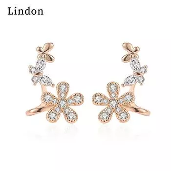 Женские серьги Lindon из медного сплава с цирконием, серьги-капли для женщин, подарки для свадебной вечеринки